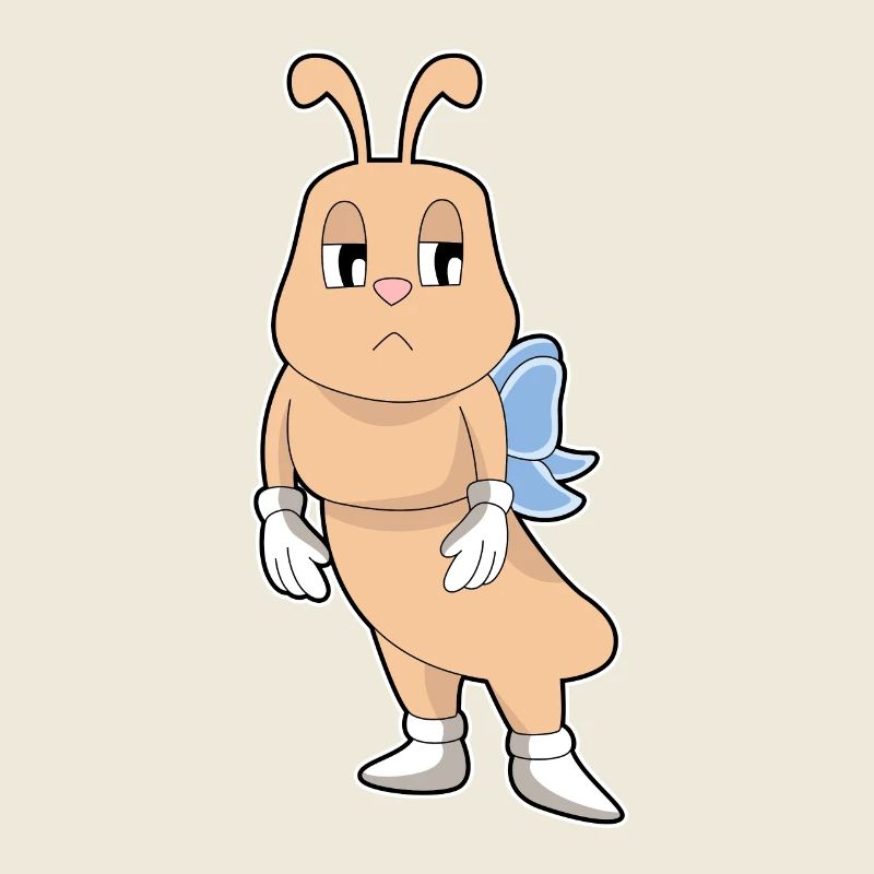 Butterfly without wings