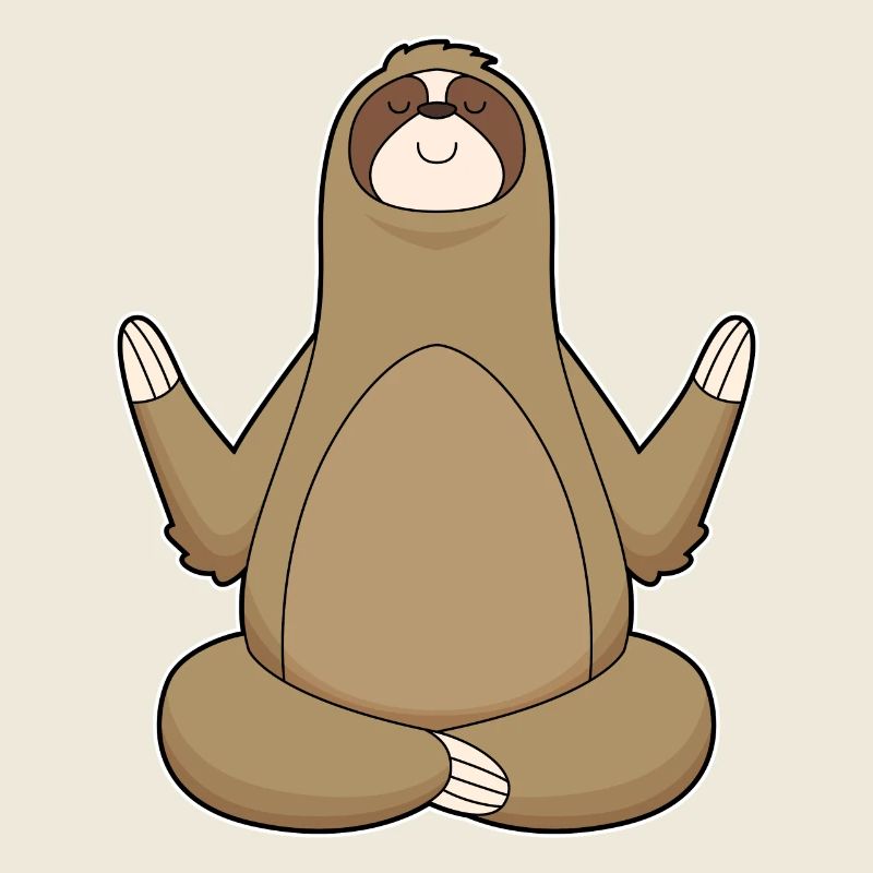 Faultier Yoga Meditation