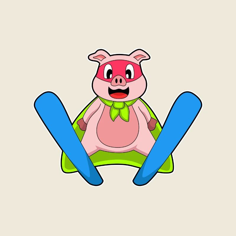 Pig Skier Ski