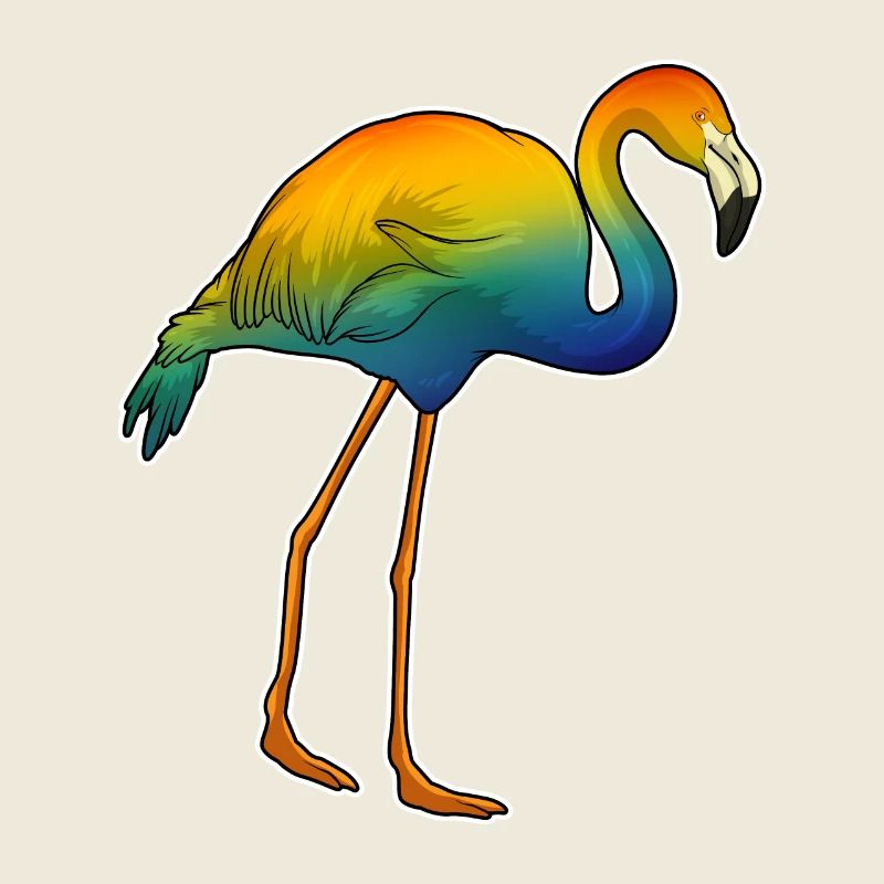 Flamingo Regenbogen