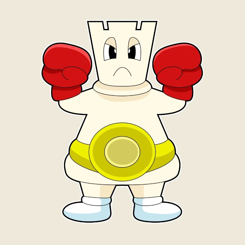 Schachfigur Turm Boxer