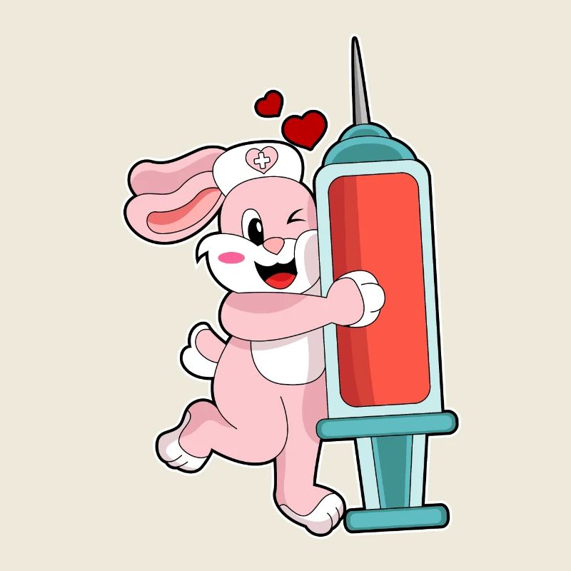 Rabbit Nurse Syringe