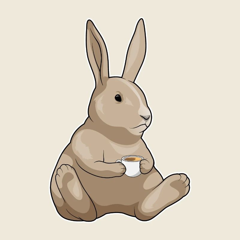 Tasse de café de lapin