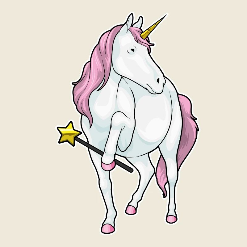 Baguette magique licorne