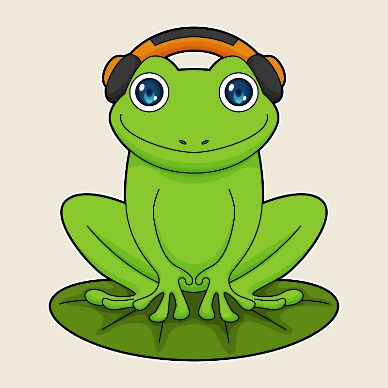 Frosch Kopfhörer Musik