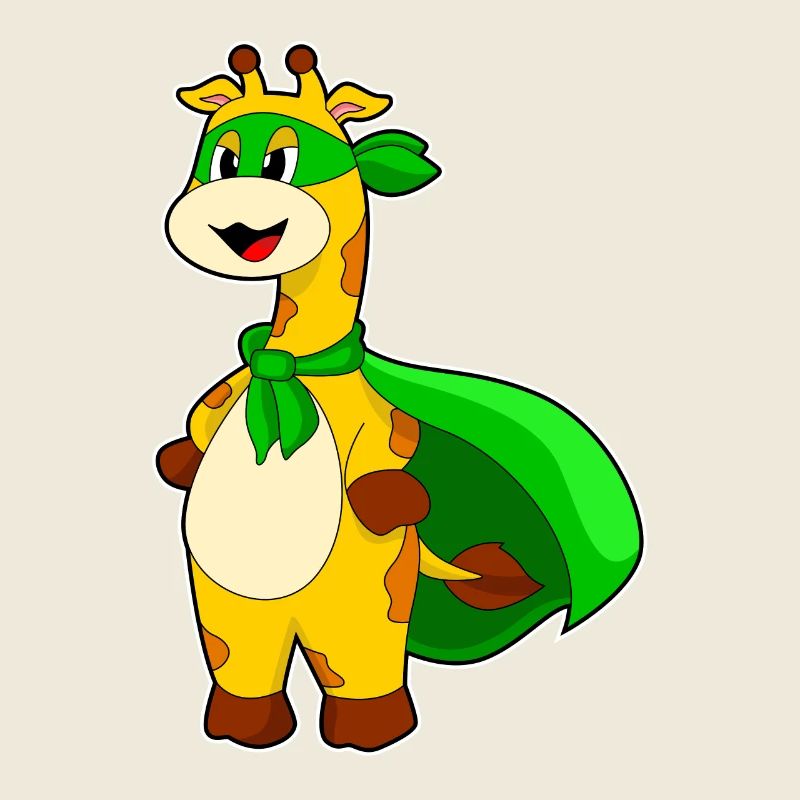 Costume de héros girafe
