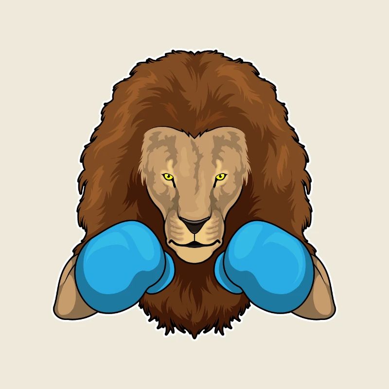 Löwe Boxer Boxhandschuhe