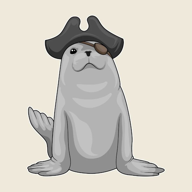 Seal Pirate Eye Patch