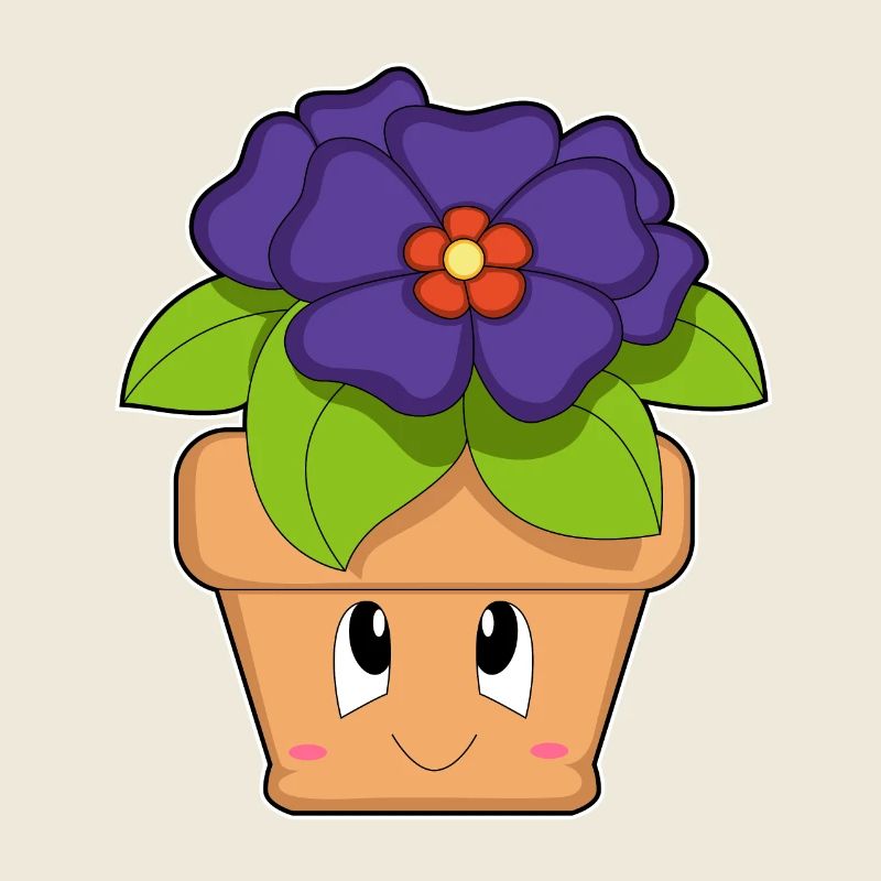 Blumentopf Primel Blumen