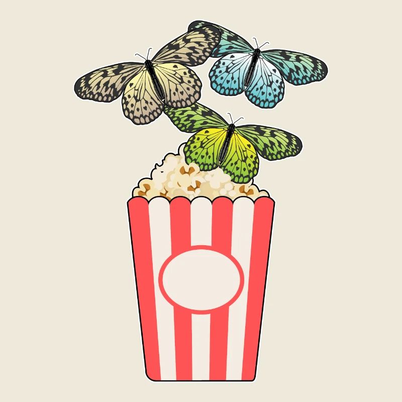 Maïs soufflé papillon