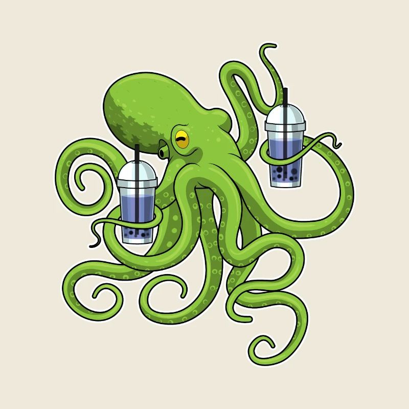 Octopus Bubble tea