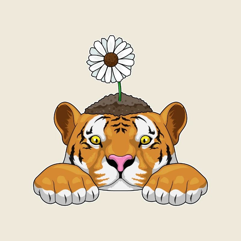 Tiger Gänseblümchen Blumen