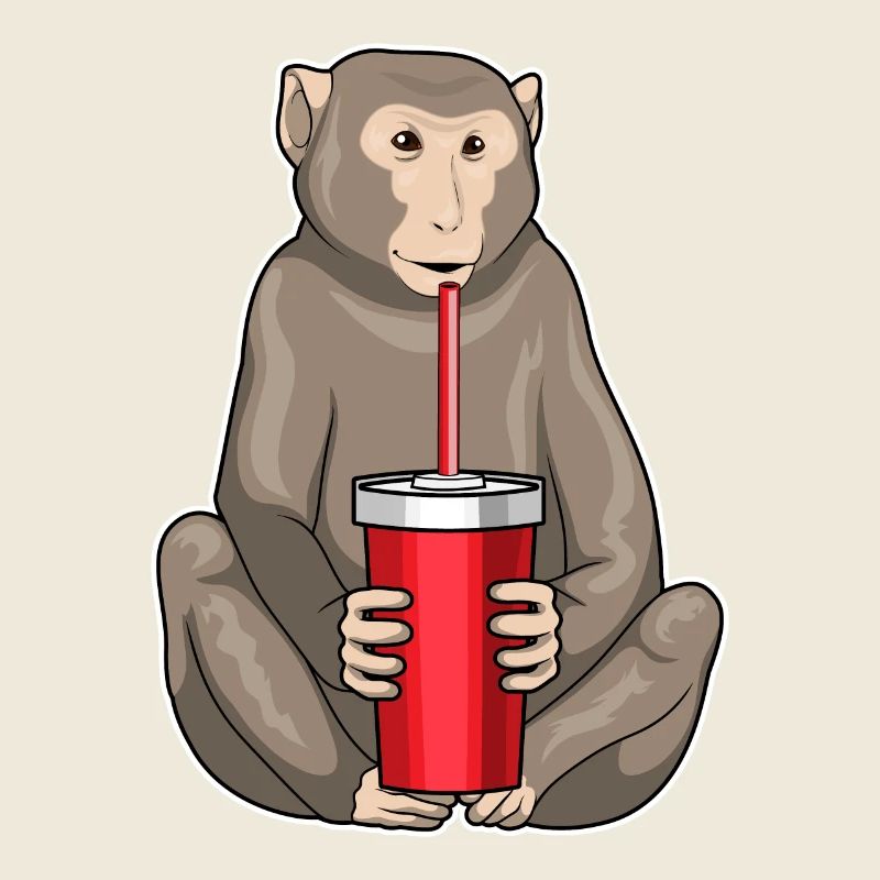 Tasse à boire de singe