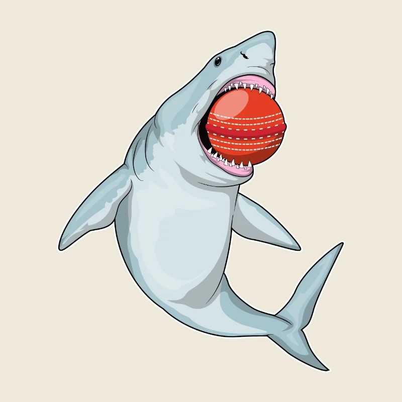 Balle de cricket de requin