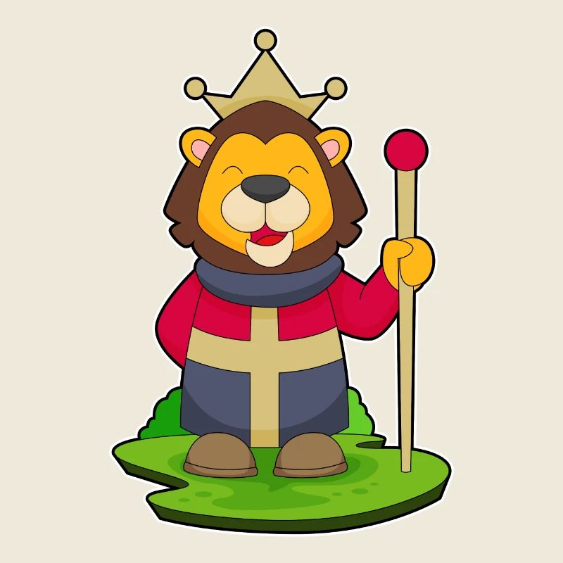 Löwe König Krone