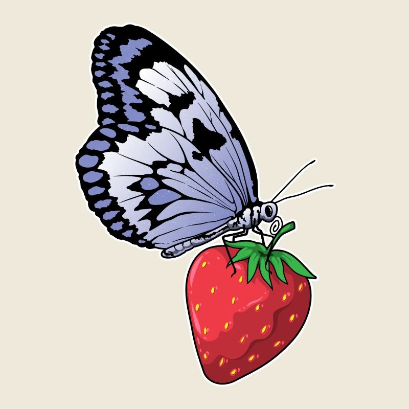 Fraise papillon