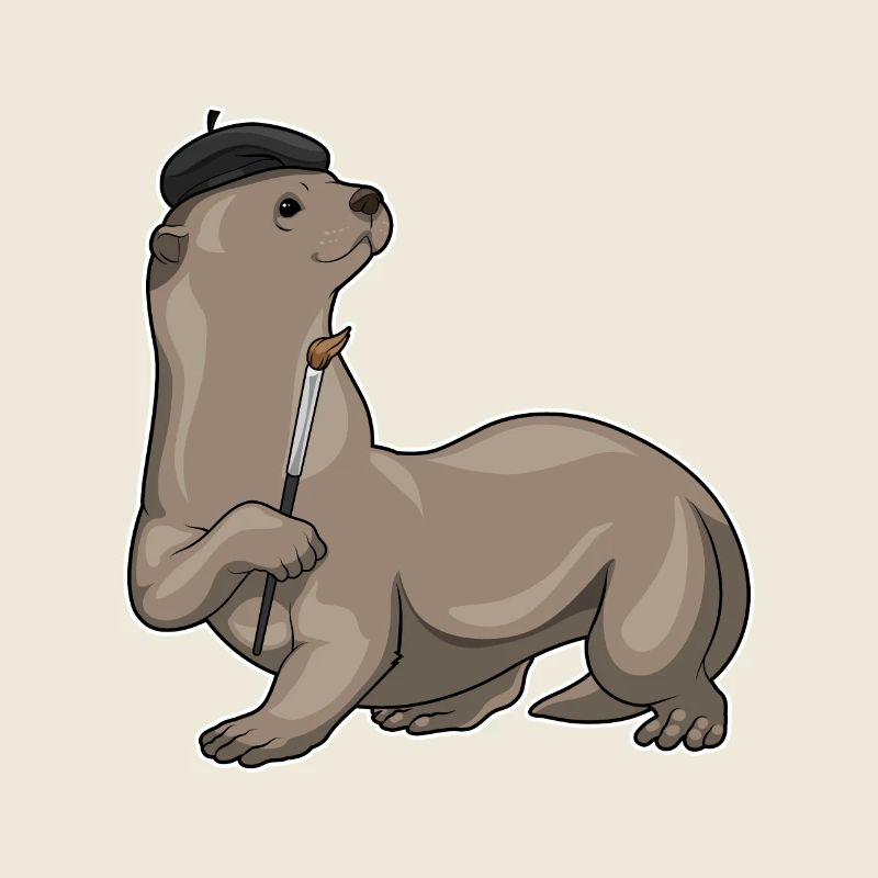 Otter Paint Brush