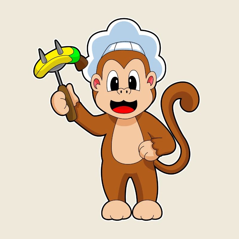 Monkey Cook Banane