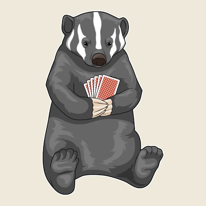 Honigdachs Poker Pokerkarten