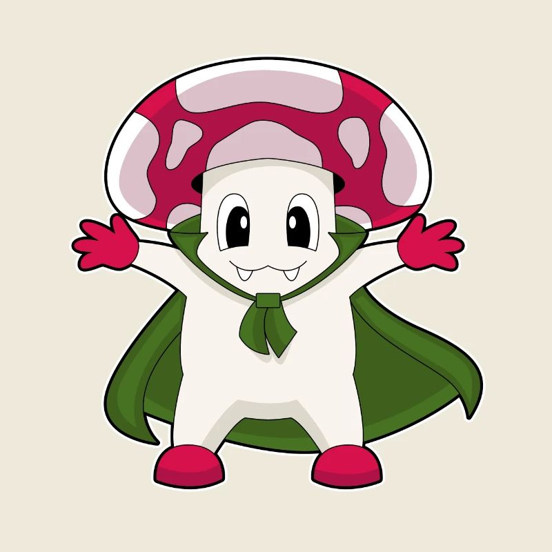 Pilz Halloween Umhang