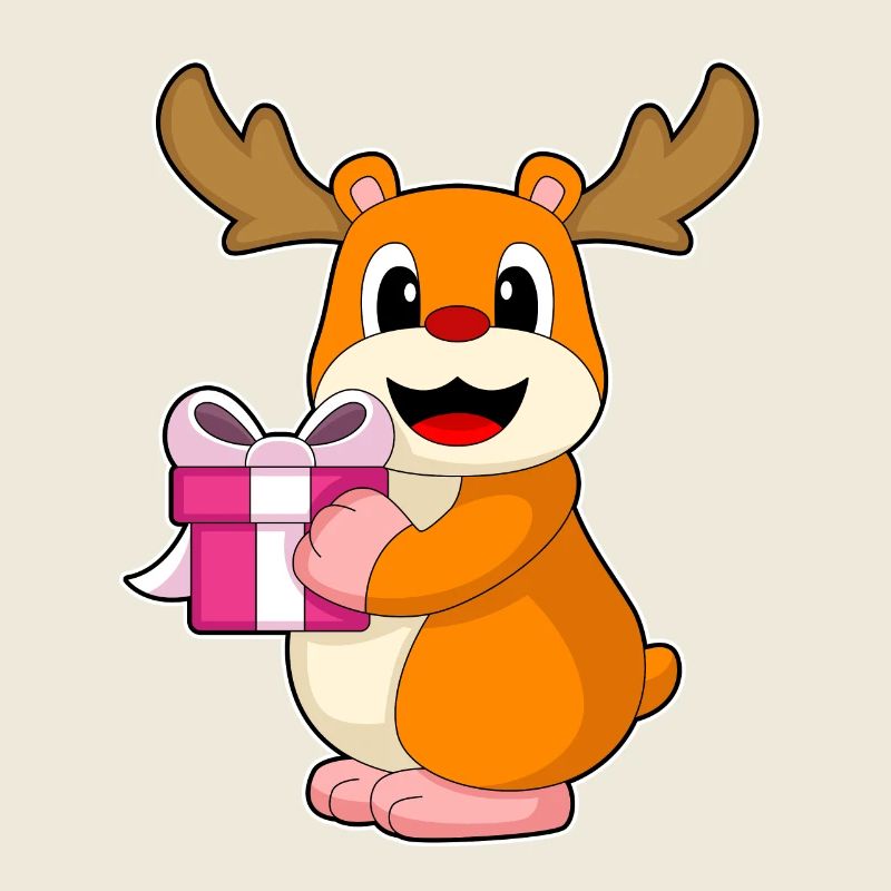 Hamster Christmas Package