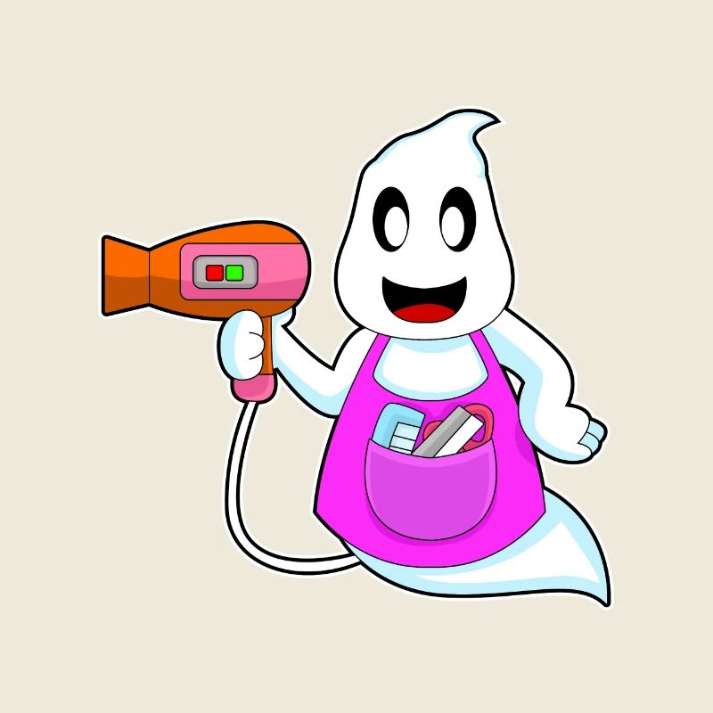Coiffeur Ghost Halloween