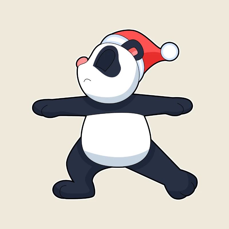 Yoga de Noël Panda