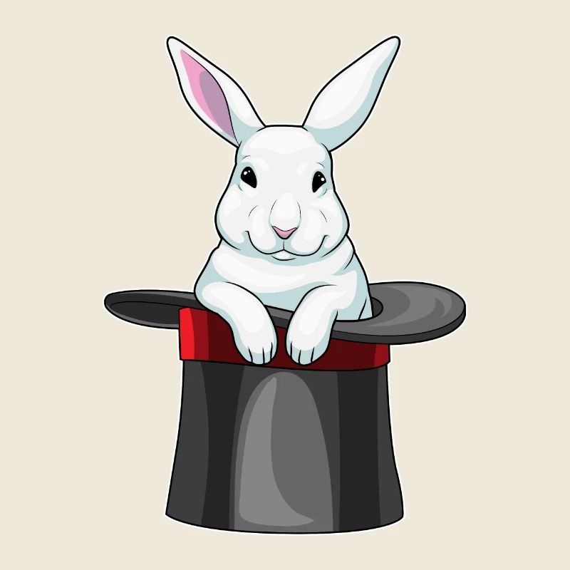 Chapeau haut de forme Bunny Wizard