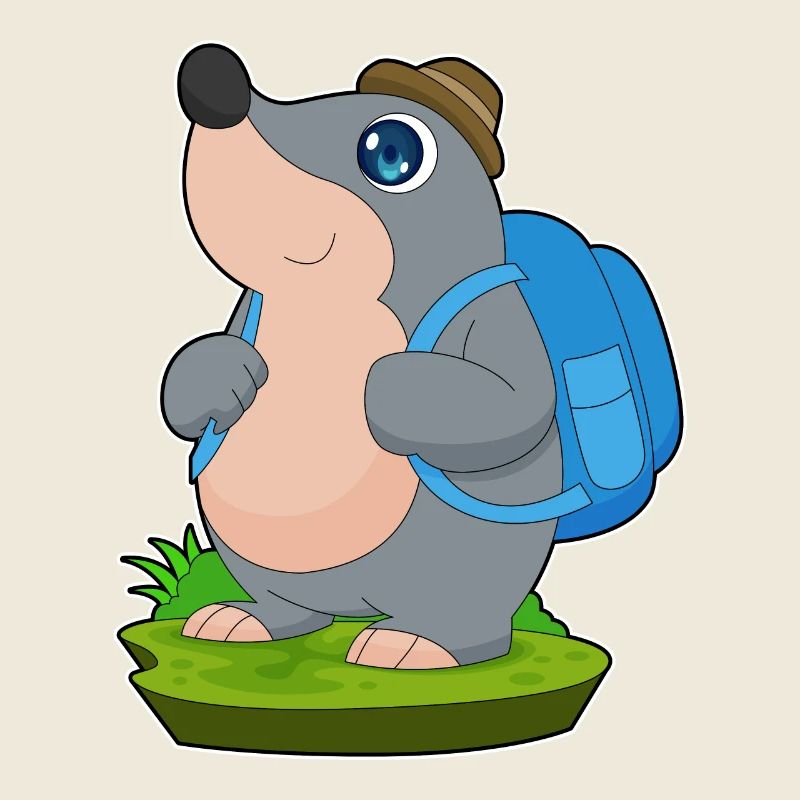 Maulwurf Wanderer Rucksack