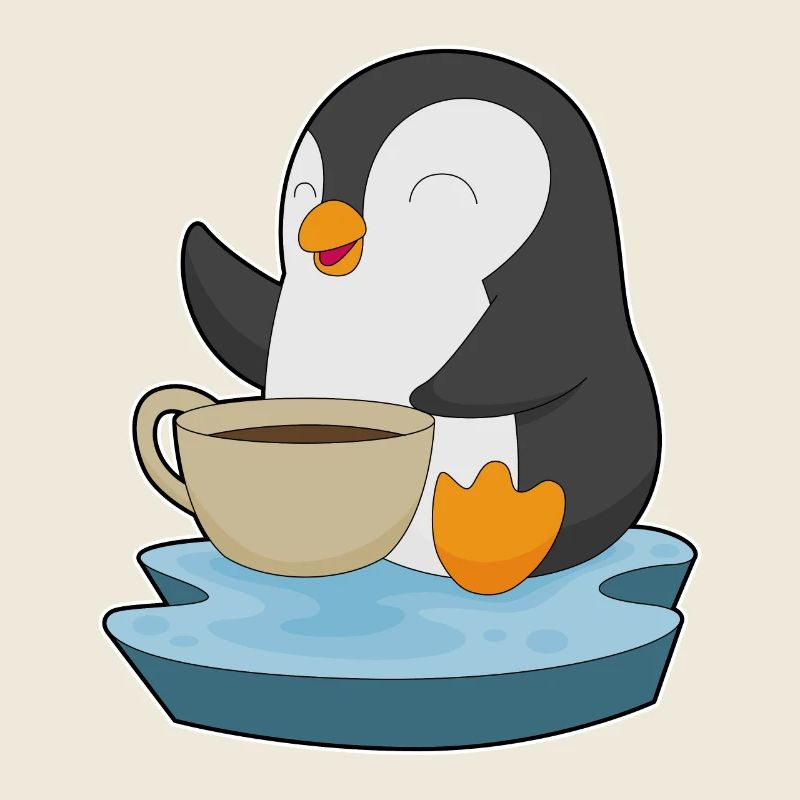 Pinguin Kaffee Tasse