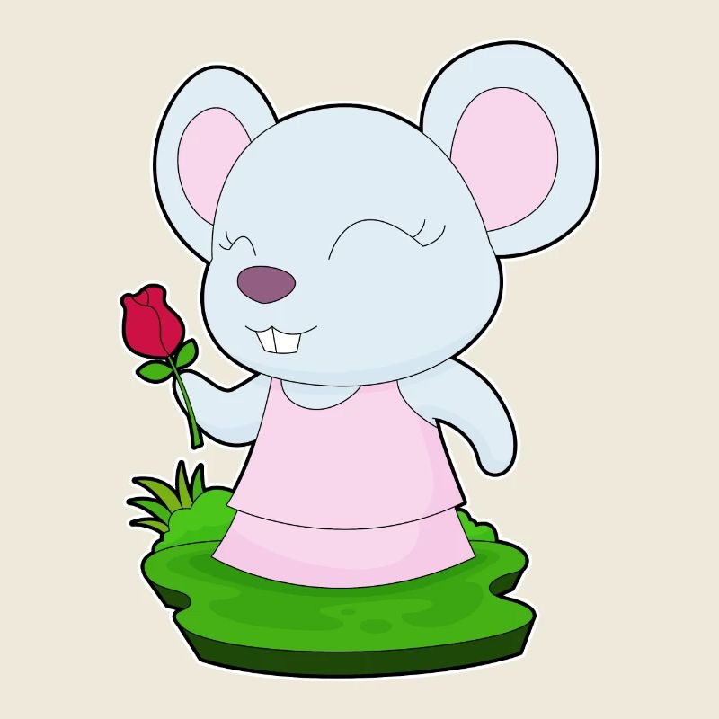 Maus Rose Blumen