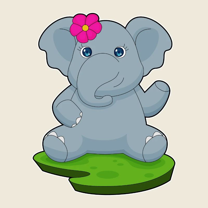 Elefant Blume