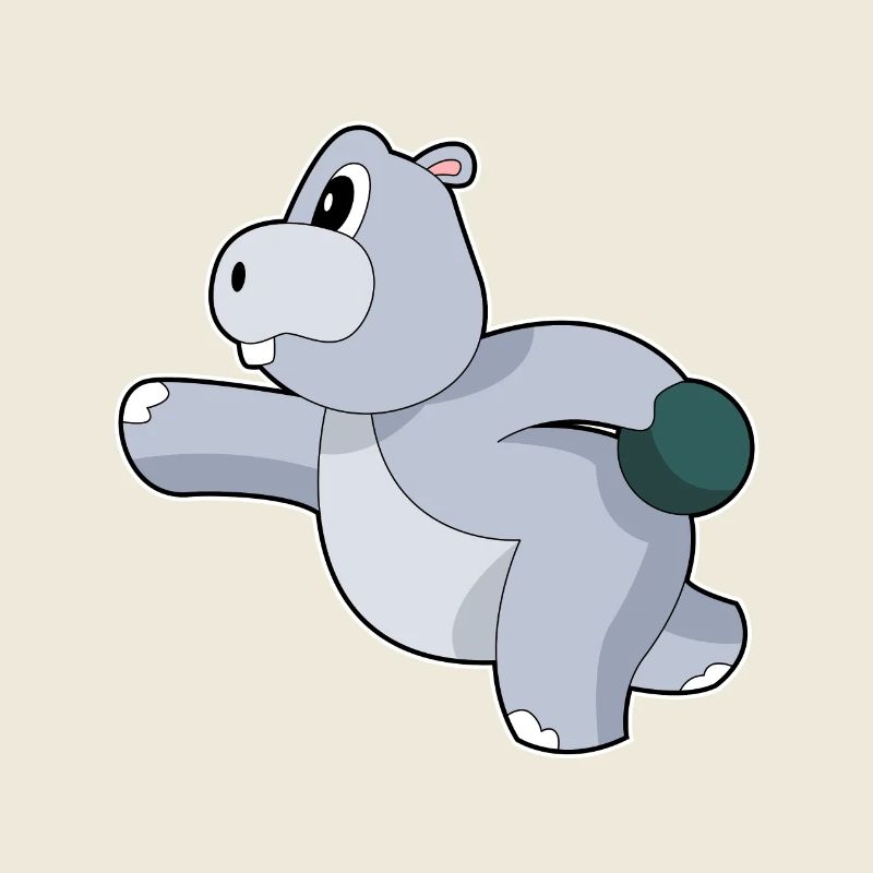 Nilpferd Bowling Bowlingkugel