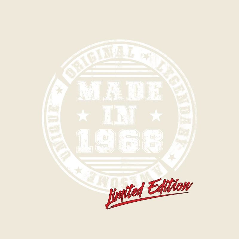 Retro Patch Jahrgang 1968 Geburtstag Geschenk