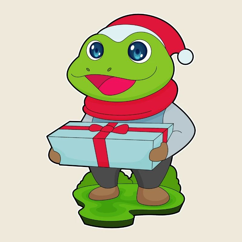Forfait de Noël grenouille