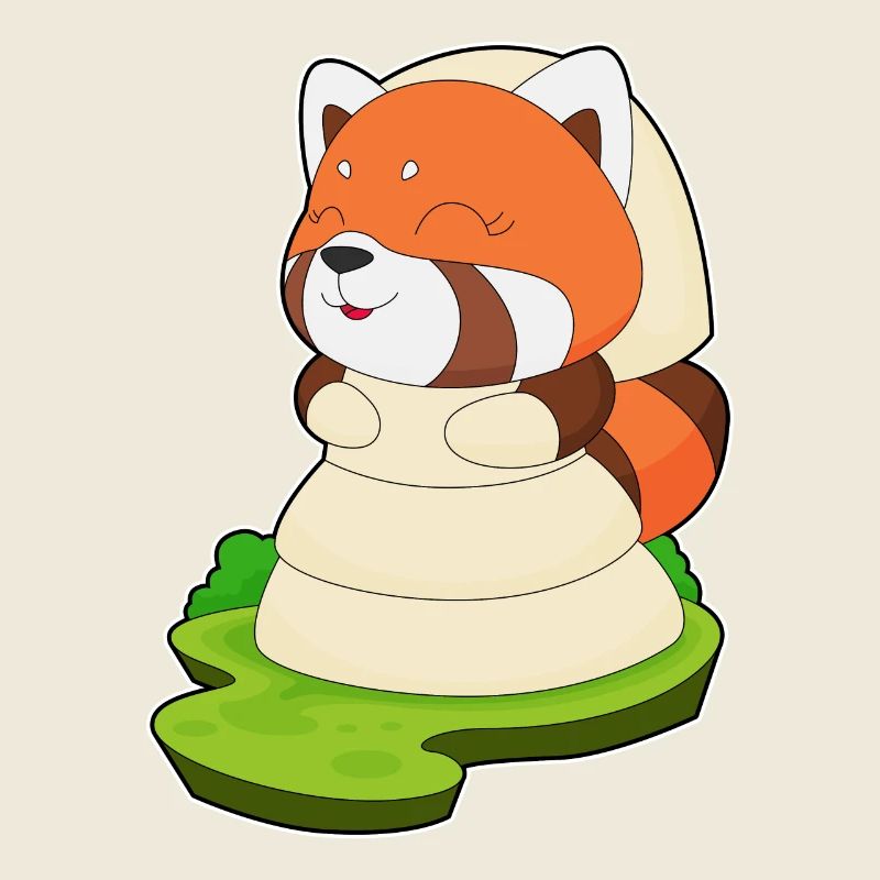 Roter Panda Braut Kleid Hochzeit