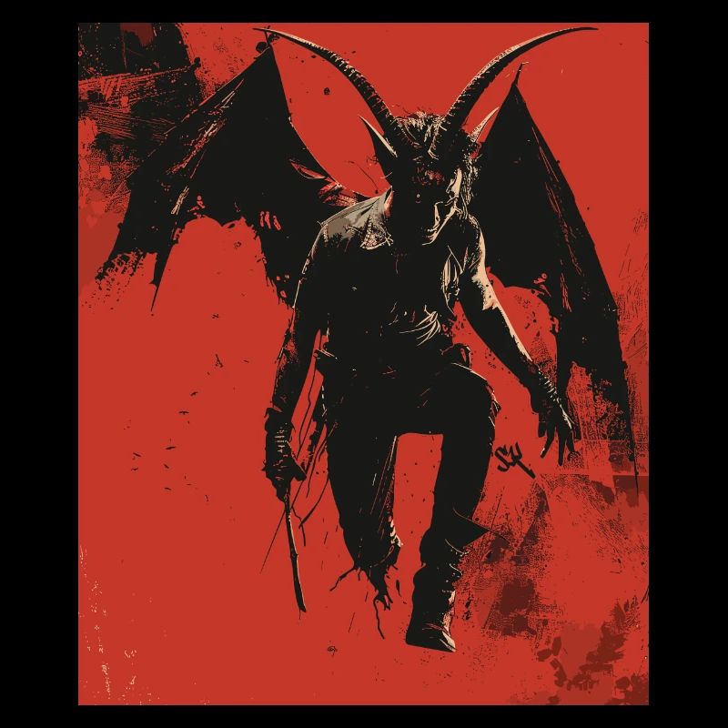 The Devil - Skull, Totenkopf, Teufel