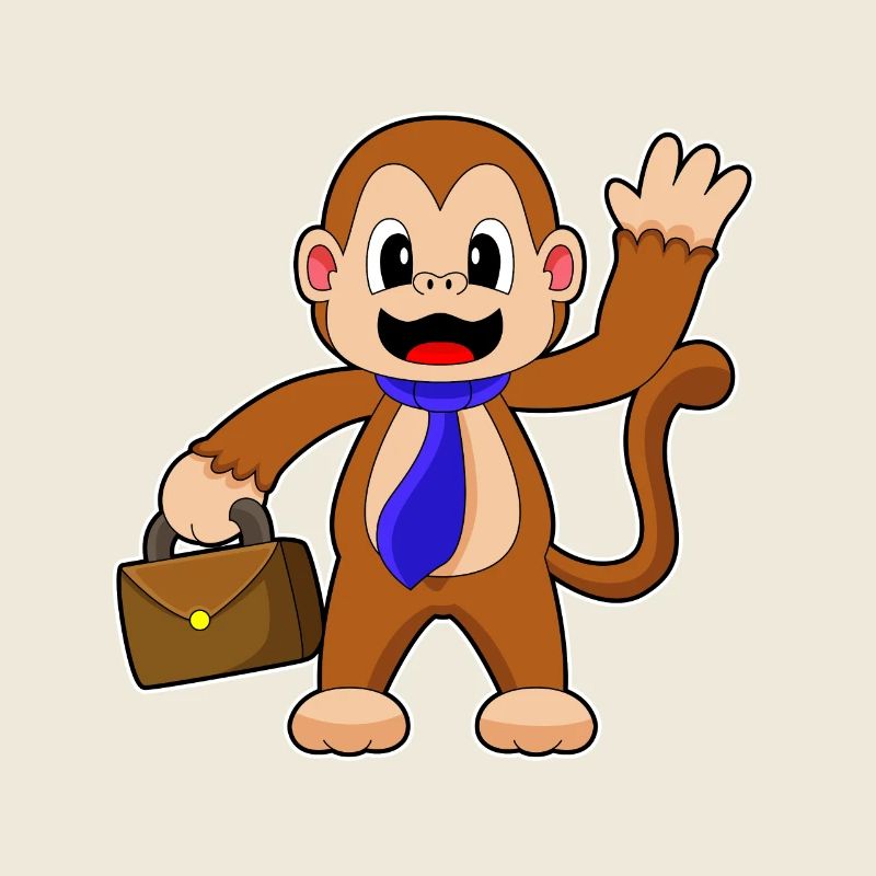Monkey Entrepreneur Briefcase