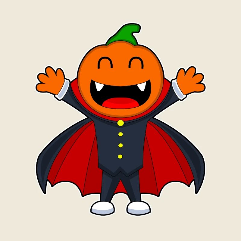 Vampir Halloween Kürbis