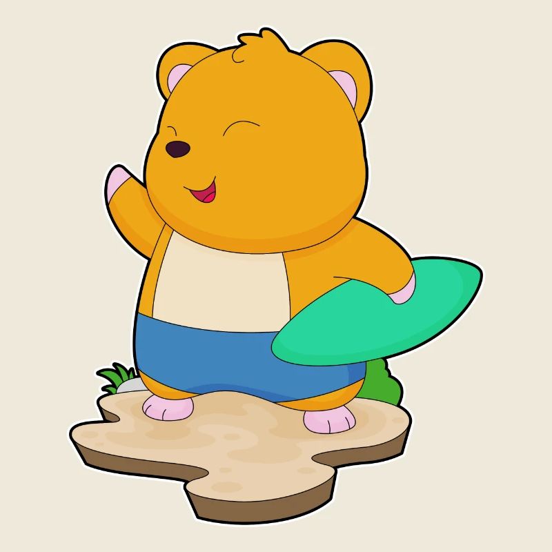Hamster Surfer Planche de surf