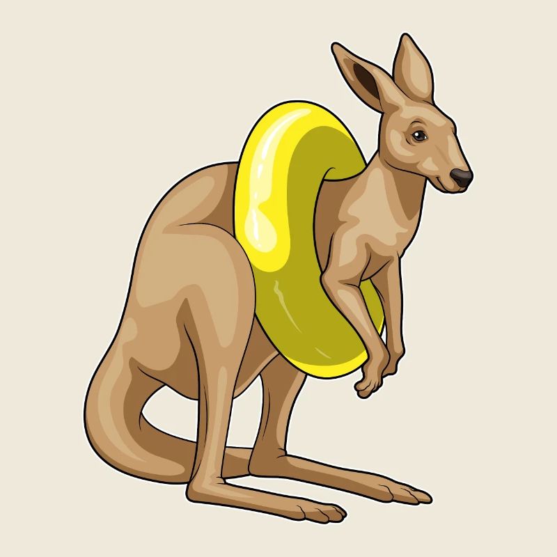 Känguru Schwimmen Schwimmring