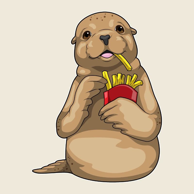 Seehund Pommes frites