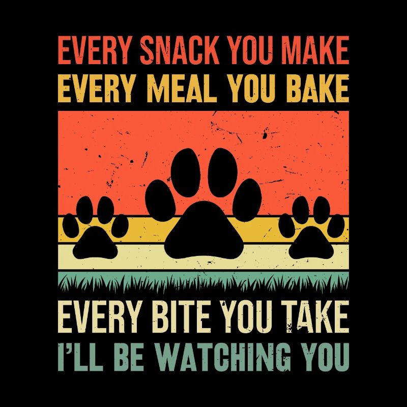 Chiens - Chaque collation que vous préparez, je vous surveillerai !