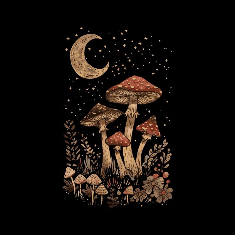 Vintage Fairycore Cottagecore Goblincore Champignon