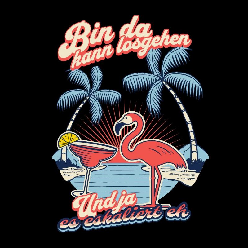 Flamingo 'I’m Here You Can Go' Conception de fête