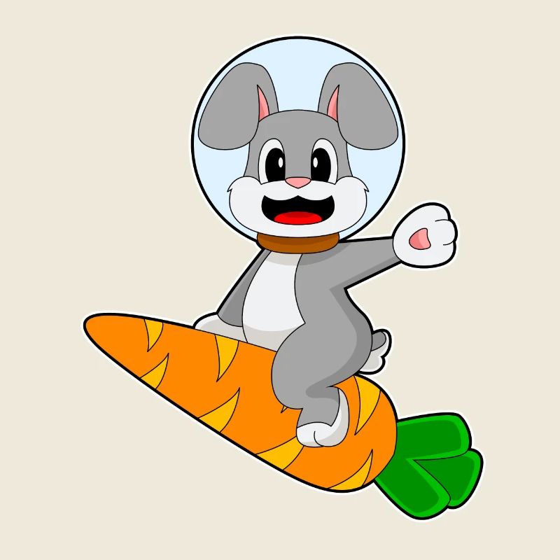 Lapin Carotte Astronaute