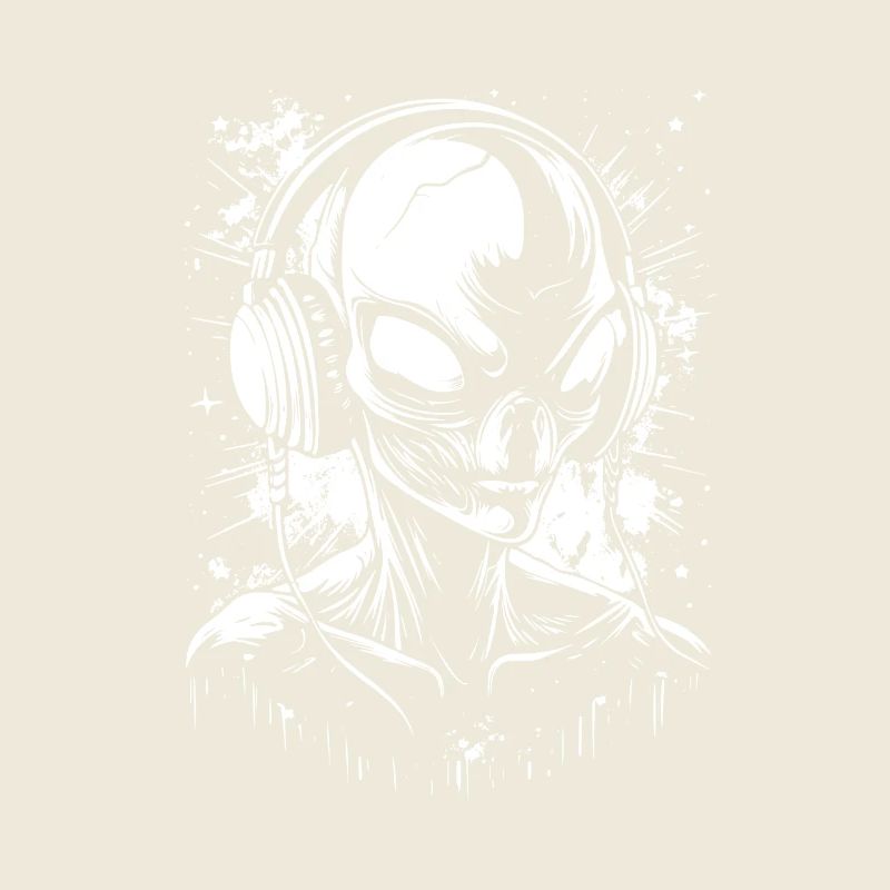 Festival OVNI DJ Alien Alien avec casque