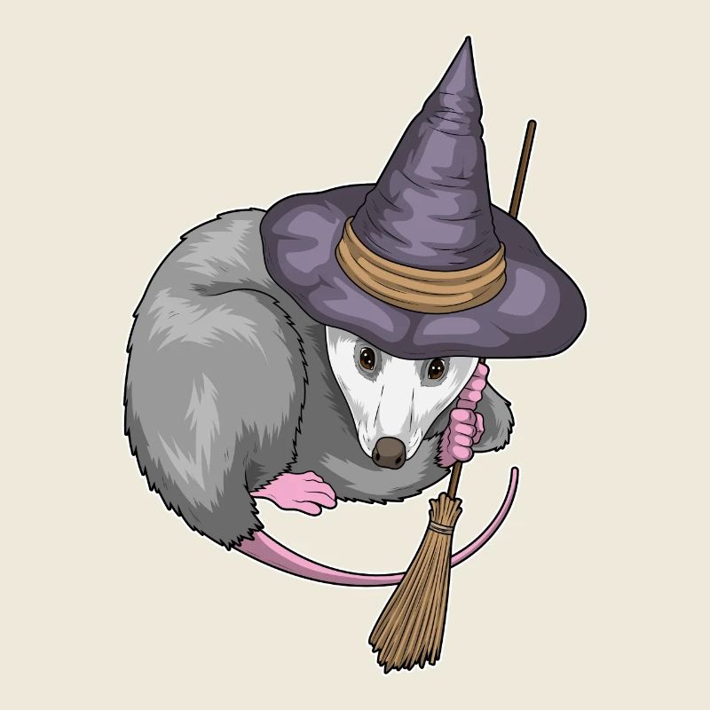 Beutelratte Halloween Hexe