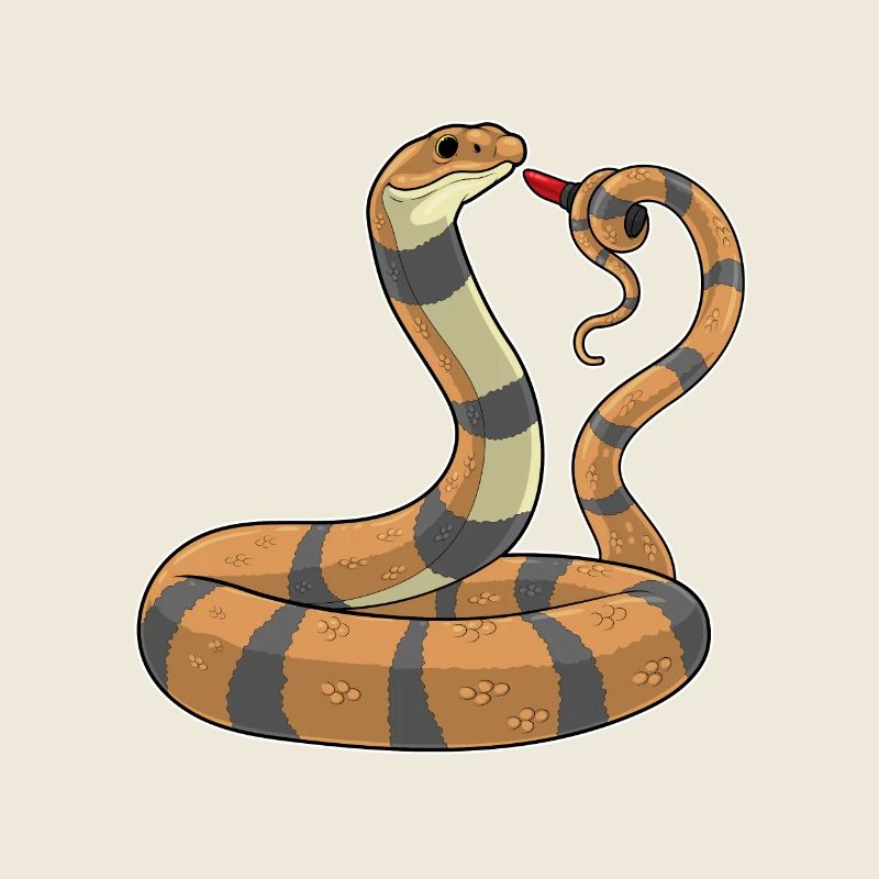 Rouge à lèvres serpent