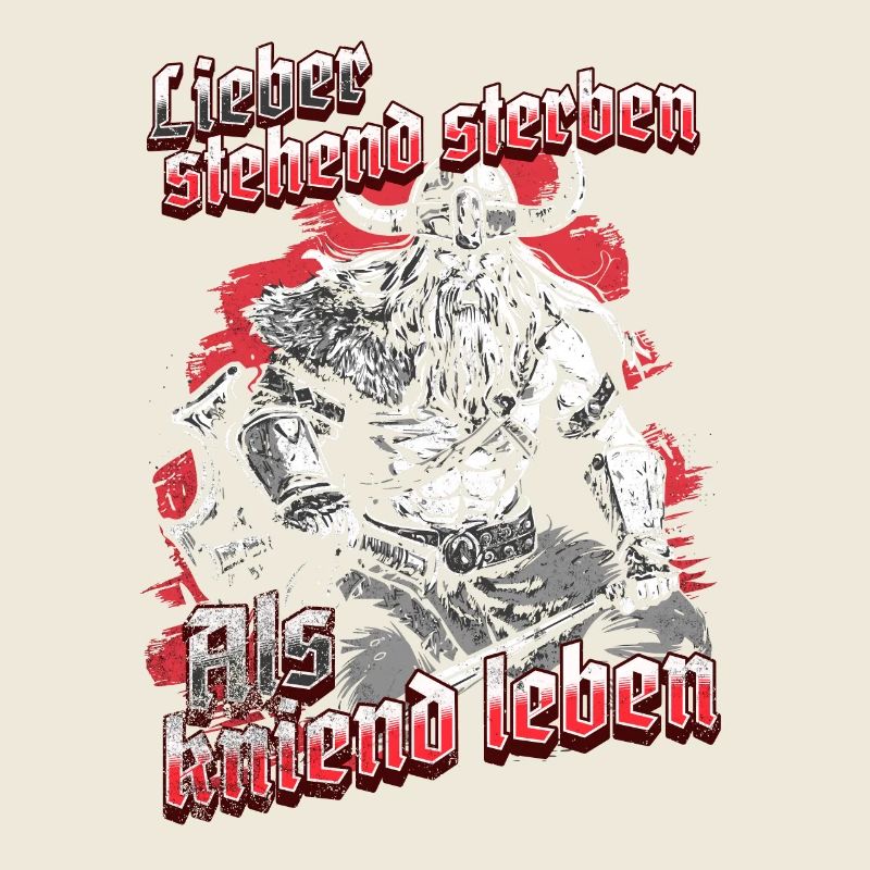 rViking Warrior Design Stehend Sterben Krieger